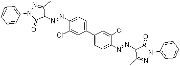 structure of CAS# 3520-72-7, Pigment Orange 13
