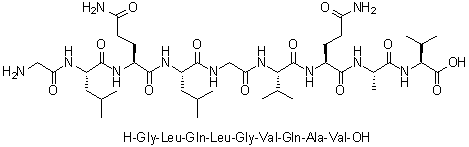 CAS 登录号：352427-89-5, 甘氨酰-L-亮氨酰-L-谷氨酰胺酰-L-亮氨酰甘氨酰-L-缬氨酰-L-谷氨酰胺酰-L-丙氨酰-L-缬氨酸