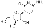 structure of CAS# 3530-56-1, 1-(beta-D-呋喃木糖基)胞嘧啶