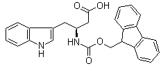 structure of CAS# 353245-98-4, (betaS)-beta-[[芴甲氧羰基]氨基]-1H-吲哚-3-丁酸