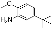 structure of CAS# 3535-88-4, 5-tert-Butyl-2-methoxyaniline