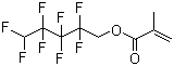 CAS # 355-93-1, 2,2,3,3,4,4,5,5-Octafluoropentyl methacrylate, 1H,1H,5H-Octafluoropentyl methacrylate