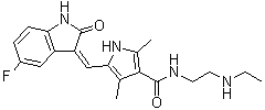 structure of CAS# 356068-97-8, N-Desethyl-sunitinib