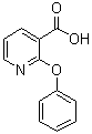 structure of CAS# 35620-71-4, 2-苯氧基-3-吡啶羧酸