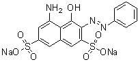 structure of CAS# 3567-66-6, C.I. Acid Red 33
