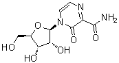 CAS # 356782-84-8, 3,4-Dihydro-3-oxo-4-beta-D-ribofuranosyl-2-pyrazinecarboxamide, T 1106