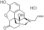 structure of CAS# 357-08-4, 盐酸纳洛酮