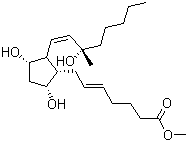 structure of CAS# 35700-21-1, 15(S)-15-Methyl prostaglandin