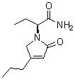 structure of CAS# 357338-13-7, (alphaS)-alpha-乙基-2,5-二氢-2-氧代-4-丙基-1H-吡咯-1-乙酰胺