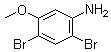 structure of CAS# 35736-52-8, 2,4-Dibromo-5-methoxyaniline