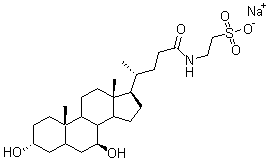 structure of CAS# 35807-85-3, Tauroursodeoxycholic acid sodium salt