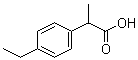 structure of CAS# 3585-52-2, 2-(4-Ethylphenyl)propionic acid