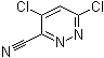 structure of CAS# 35857-90-0, 4,6-Dichloro-3-pyridazinecarbonitrile