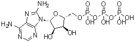 CAS # 35874-49-8, 8-Aminoadenosine 5'-triphosphate, 8-Amino-ATP, 8-Aminoadenosine triphosphate