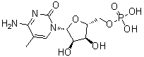 structure of CAS# 3590-36-1, 5-Methylcytidylic acid