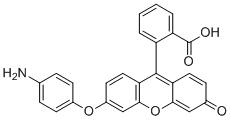 structure of CAS# 359010-70-1, 2-(6-(4-氨基苯氧基)-3-氧代-3H-氧杂蒽-9-基)苯甲酸