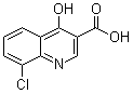 structure of CAS# 35966-16-6, 8-Chloro-4-hydroxy-3-quinolinecarboxylic acid
