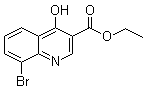 structure of CAS# 35975-57-6, 8-溴-4-羟基-3-喹啉羧酸乙酯
