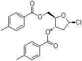 structure of CAS# 3601-89-6, 1-Chloro-3,5-di-O-toluoyl-2-deoxy-D-ribofuranose