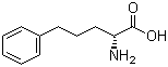 structure of CAS# 36061-08-2, D-2-Amino-5-phenylpentanoic acid