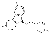 CAS # 3613-73-8, Dimebolin, 2,3,4,5-Tetrahydro-2,8-dimethyl-5-[2-(6-methylpyridin-3-yl)ethyl]-1H-pyrido[4,3-b]indole