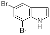 structure of CAS# 36132-08-8, 5,7-Dibromo-1H-indole
