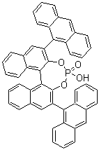 structure of CAS# 361342-52-1, (11bS)-2,6-二-9-蒽基-4-羟基-二萘并[2,1-d:1',2'-f][1,3,2]二氧杂磷杂卓 4-氧化物