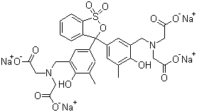 structure of CAS# 3618-43-7, Xylenol orange tetrasodium salt