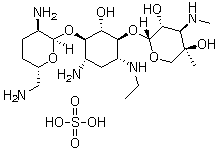structure of CAS# 362045-44-1, 硫酸依替米星