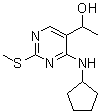 CAS # 362656-31-3, 4-(Cyclopentylamino)-alpha-methyl-2-(methylthio)-5-pyrimidinemethanol