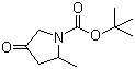 structure of CAS# 362706-25-0, 2-甲基-4-氧代-1-吡咯烷羧酸叔丁酯