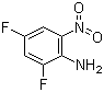 structure of CAS# 364-30-7, 2,4-Difluoro-6-nitroaniline