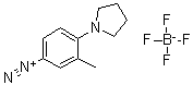 CAS # 36422-95-4, 3-Methyl-4-(N-pyrrolidino)benzenediazonium tetrafluoroborate, 4-Pyrrolidino-3-methylbenzenediazonium fluoroborate, DH 2002