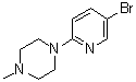 structure of CAS# 364794-58-1, 1-(5-溴-2-吡啶基)-4-甲基哌嗪