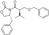 CAS 登录号：365541-74-8, (4R)-3-[(2S)-3-甲基-1-氧代-2-[(苄氧基)甲基]丁基]-4-苄基-2-恶唑啉酮, 阿利克仑-10