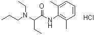 structure of CAS# 36637-19-1, Etidocaine hydrochloride