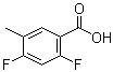 structure of CAS# 367954-99-2, 2,4-Difluoro-5-methylbenzoic acid