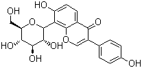 structure of CAS# 3681-99-0, 葛根素