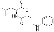 structure of CAS# 36838-63-8, N-(3-Indolylacetyl)-L-leucine