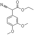 structure of CAS# 36848-69-8, Cyano(3,4-dimethoxyphenyl)acetic acid ethyl ester
