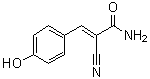 CAS # 3695-89-4, 2-Cyano-3-(4-hydroxyphenyl)-2-propenamide, NSC 117971, NSC 638074, ST 494