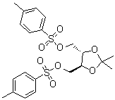 structure of CAS# 37002-45-2, (S,S)-(-)-1,4-Di-O-tosyl-2,3-O-isopropylidene-L-threitol