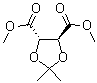 structure of CAS# 37031-30-4, Dimethyl 2,3-O-isopropylidene-D-tartrate