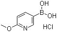 structure of CAS# 370864-57-6, 2-甲氧基-5-吡啶硼酸盐酸盐