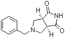 structure of CAS# 370879-53-1, 顺式-5-苄基四氢吡咯并[3,4-c]吡咯-1,3(2H,3aH)-二酮