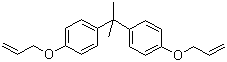 CAS # 3739-67-1, Bisphenol A bisallyl ether, Bisphenol A diallyl ether, BBE, 4,4'-Isopropylidenebis[(allyloxy)benzene], 1,1'-(1-Methylethylidene)bis[4-(2-propenyloxy)benzene]