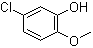structure of CAS# 3743-23-5, 2-Hydroxy-4-chloroanisole