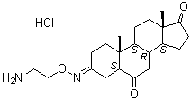 CAS # 374559-48-5, Istaroxime hydrochloride, (5alpha)-Androstane-3,6,17-trione 3-[O-(2-aminoethyl)oxime] monohydrochloride, , PST 2744 hydrochloride