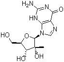 structure of CAS# 374750-30-8, 2'-C-甲基鸟苷