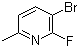 structure of CAS# 375368-78-8, 3-溴-2-氟-6-甲基吡啶